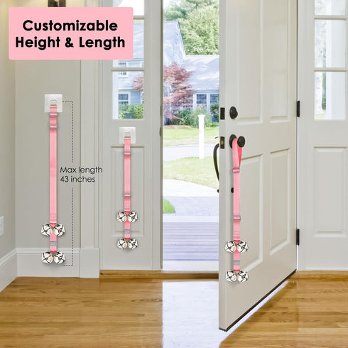 FOLKSMATE Dog Doorbells for Potty Training, Buckle Adjustable Puppy Dog Door Bells with Extra Loud Bells for Dogs Training, Housebreaking, Door Kn...