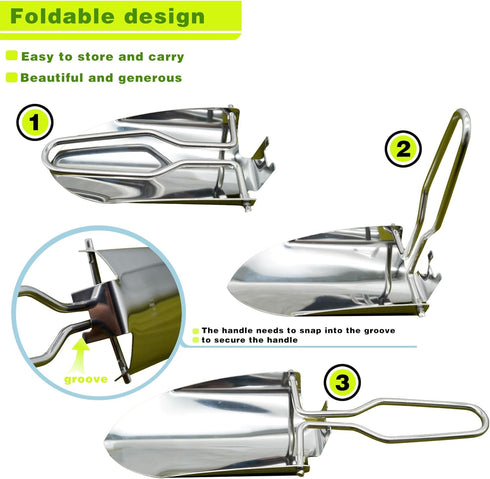 Garden folding shovel, Light utility shovel, outdoor gear, carrying gear, small shovel...