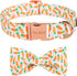Unique style paws Easter Day Dog Collar with Bow Carrot Pet Collar Best Gift for Small Medium Large Boys Girls-M...