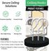12 Pcs Ceiling Hooks for Hanging Plants - 2.9 inches Plant Hooks Heavy Duty,Hanging Hooks for Cups,Lights and Utensils -White Vinyl Coated Screw i...