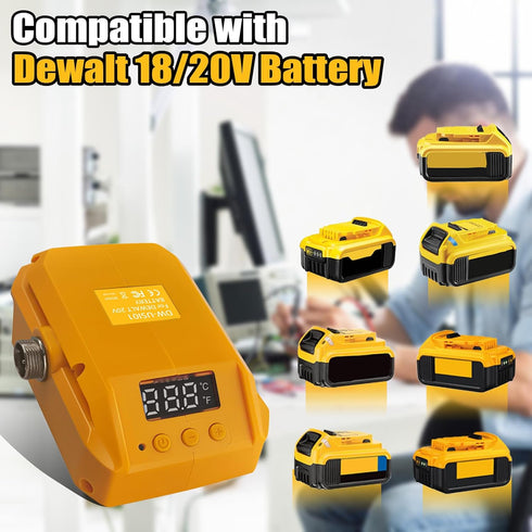 Cordless Soldering Iron Welding Kit,Soldering Iron Station for Dewalt 20V Battery,LED Display 180-480? Adjustable Soldering gun with 25g Solder fo...