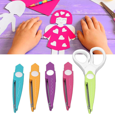TOPINCN Scrapbook Scissors Craft Scissors Decorative Edge, Crafting Scissors for Teacher Student Supplies Scissors Cutting Tools...