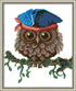 Cross Stitch Kits, Awesocrafts Owls 4 Four Seasons Easy Patterns Cross Stitching Embroidery Kit Supplies, Stamped or Counted (Stamped)...