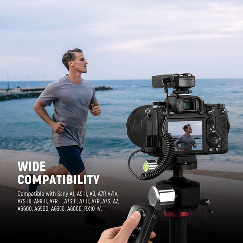 NEEWER 2.5mm to S2 Remote Shutter Release Cable, Compatible with Sony A1, A9 II, A9, A7R V/IV, A7S III, A99 II, A7R II, A7S II, A7 II, A7R, A7S, A...