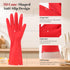 Reusable Kitchen Dishwashing Gloves - 2 Pairs Rubber Household Cleaning Gloves, Flexible and Durable & Non-slip Cleaning Gloves, Great for Kitchen...