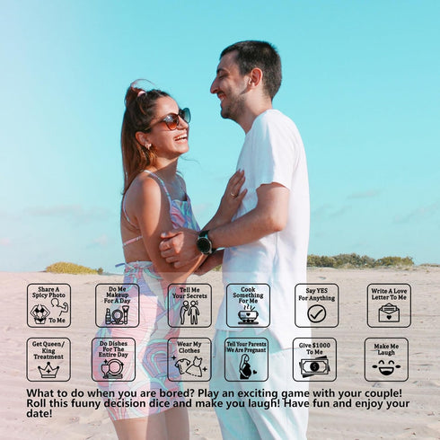 Funny Iron Gifts for 6th Anniversary - 6 Year Wedding for Her Him Date Night Ideas for Couples Food Decision Dice Christmas Birthday Gifts for Boy...