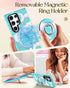 for Samsung Galaxy S23 Ultra Case for Women - Girls Funny Cute Design Compatible with Magsafe Magnetic Ring Holder Stand Clouds Moon Phone Covers ...