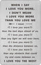 TANWIH When I Say I Love You More Wallet Card, I Love You Gifts for Him Her, Anniversary Cards Gift for Men Husband Women, Long Distance Presents ...