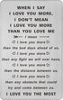 TANWIH When I Say I Love You More Wallet Card, I Love You Gifts for Him Her, Anniversary Cards Gift for Men Husband Women, Long Distance Presents ...