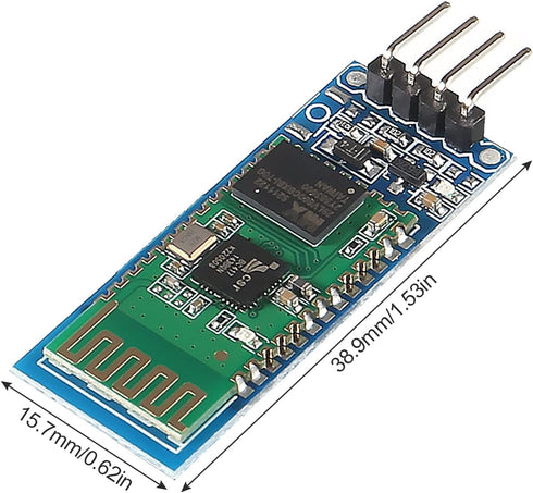 3Pcs HC-06 RS232 4 Pin Wireless Bluetooth Serial RF Transceiver Module Bi-Directional Serial Channel Slave Mode...