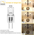 YUIIP G4 20 Watt Halogen Bulb AC/DC 12V, T3 G4 Bi-pin Base Light Bulbs,Warm White 3000K, Clear, Dimmable,12 Pack...