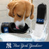 MLB Dog Water Bottle - New York Yankees Baseball Pet Water Bottle. Best Cat Water Bottle. Water Fountain Dispenser for Dogs & Cats, 13.5oz Cool Pe...
