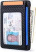 Buffway Slim Minimalist Front Pocket RFID Blocking Leather Wallets for Men and Women - Carbon Fiber Black...
