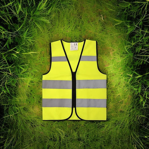 Hi Vis Kids Safety Vest + 2 Reflective Bands & Bag, Toddler Safety Vest,Reflective Vest Kids With Zipper,Toddler Construction Vest For Cycling & R...