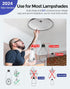Hugolog 3K Light Bulb Security Cameras Wireless Outdoor-2.4GHz Cameras for Home Security Indoor with AI Sound Processing&Motion Detection,Color Ni...