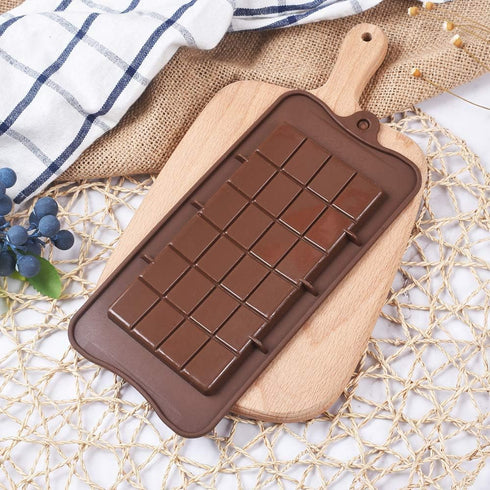 Newk Chocolate Silicone Molds, Break-Apart Candy and Energy Bar Silicone Molds, Pack of 6...
