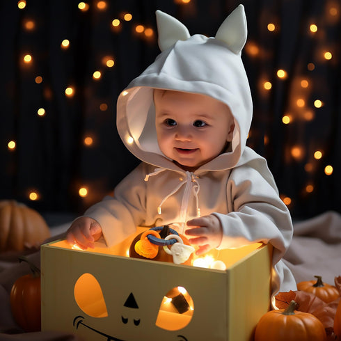 Silicone Teething Ring Toy, Halloween Baby Teether Toys with Rattles Pumpkin and Ghost, Sensory Chew Toys for Babies 3-6-12 Months to Soothe Sore ...