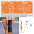 CAMBIVO 2 Pack Knee Brace, Knee Compression Sleeve for Men and Women, Knee Support for Running, Workout, Gym, Hiking, Sports (Orange,Large)...