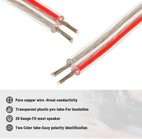 RED WOLF Front or Rear Door Speaker Wire Harness Connector Adapter for Toyota 2018-2022, Camry RAV4 Avalon, 2020 Tacoma Door Speakers, Lexus is CT...
