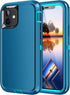 for iPhone 11 Case,Shockproof Dropproof Dustproof,3-Layer Full Body Protection Heavy Duty High Impact Hard Cover Case for iPhone 11 6.1 inch,Turqu...