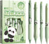 4 Pcs Erasable Retractable Pens Cute Panda Gel Ink Pens Soft Grip Pens 0.5mm Fine Point Pen Office School Pens Women Girls Boys Pens (Blue Ink-Pan...