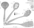 Reston Lloyd 100% Melamine Kitchen Utensil Set, Non Scratching Ladle, Spoon, Slotted Spoon & Spatula, Easy To Hold, Set of 4, Pink...