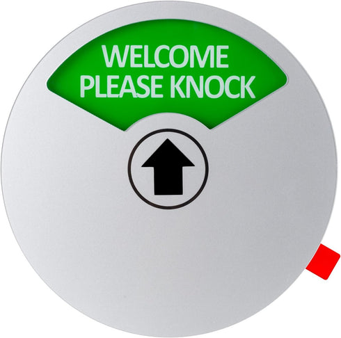 Kichwit Office Door Sign, In a Meeting, Out of Office, Welcome Please Knock, Privacy Sign for Offices, 5 Inch, Silver...