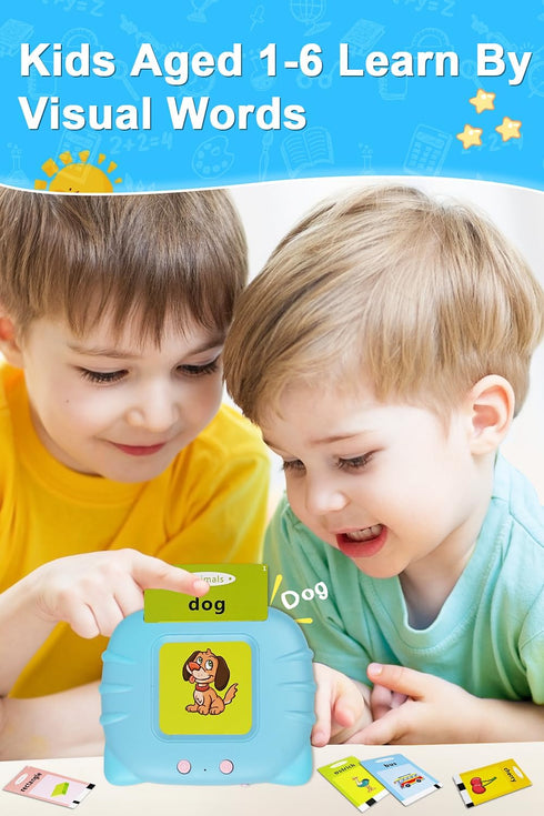 Talking Flash Cards-Alphabet Pocket Speech Toys -224 Signt Words of 12 Varieties- Therapy Autism Sensory Toys for Autism Children-Educational Todd...