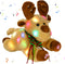 Glow Guards Christmas Reindeer Stuffed Animal Light up Music 15'' Night Light LED Glowing Singing Elk Plush Toy Decoration Birthday for Toddler Ki...
