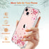 GiiKa for iPhone 13 Case with Screen Protector, Clear Full Body Protective Floral Girls Women Shockproof Hard Case with TPU Bumper Cover Phone Cas...