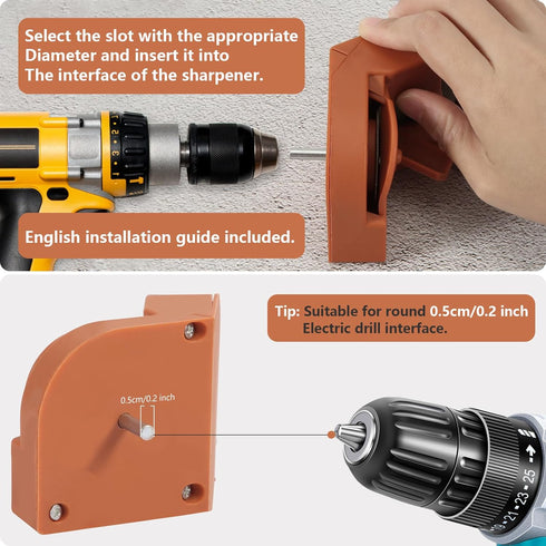 Drill Bit Sharpener, Professional Multipurpose Drill Bit Grinder Electric Grinding Tool Versatile All Drill Bit Grinding Sharpener Jig Machine for...