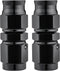 EVIL ENERGY 3AN PTFE Hose End Fitting Straight Black for PTFE Hose Only 2PCS...
