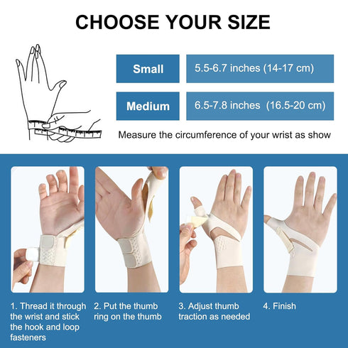 Ultrathin Thumb Brace for Arthritis, Tendonitis, Repetitive Strain, Sprains, Carpal Tunnel - Pain Relief and Thumb Support - Trigger Thumb Splint ...