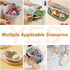 Plastic Bowl Covers Elastic Reusable Fresh Keeping Bags/100ps, Plastic Food Covers Stretch Reusable, Reusable Bowl Covers for Bread Proofing, Disp...