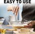 Zulay Kitchen 13-Inch Danish Dough Whisk - Stainless Steel Danish Whisk for Cooking with Dough Hook - Traditional Dutch Whisk - Bread Whisk for So...