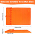Silicone Griddle Tools Mat for Blackstone,Grill BBQ Caddy Utensils Holder, 3 in 1 Spatula Mat with Drip Pad,Blackstone Griddle Accessories,Orange...