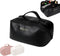HLC Large Capacity Travel Cosmetic Bag Portable Makeup Bag, PU Leather Waterproof Women Travel Make up Bag Organizer with Handle and Divider Cosme...