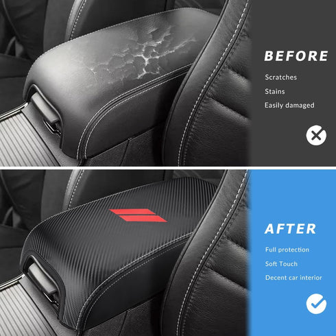 INTGET Center Console Cover for Dodge Charger Accessories 2011-2020 2021 2022 2023 for Chrysler 300 2015-2022 Leather Armrest Cover Console Lid Pr...