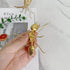 Gold Ant Sculpture Solid Metal Insect Ornament Mini Ant Figurine for Home Office Garden Desktop Decor...