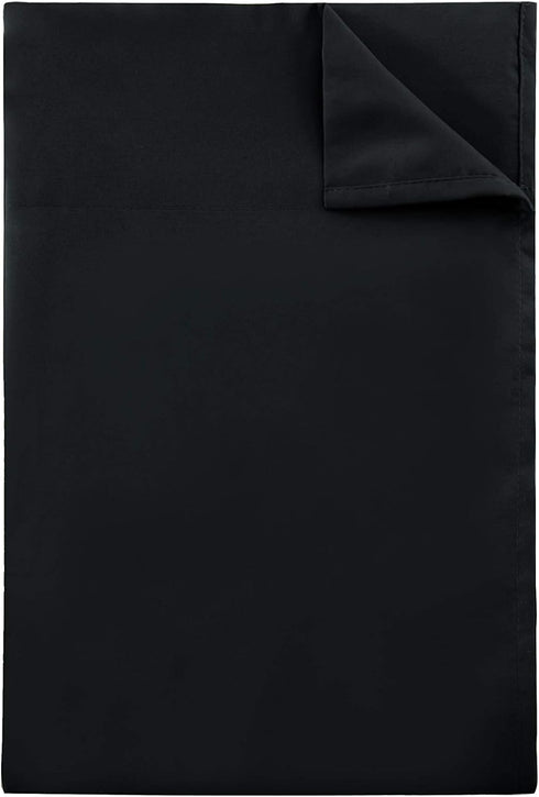Sfoothome Twin Flat Sheet Black Top Sheet, Premium Hotel 1-Piece, Luxury and Soft 1500 Thread Count Quality Bedding Flat Sheet, Wrinkle-Free, Stai...