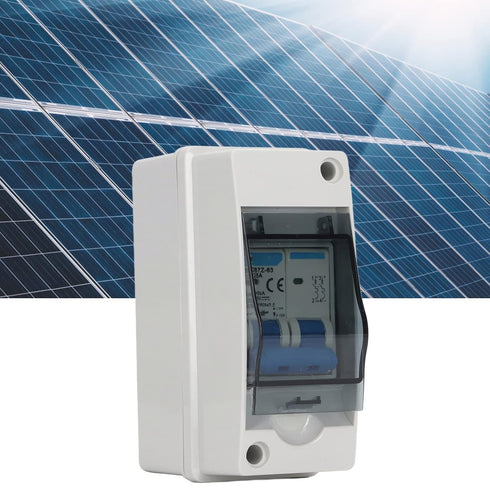 1000V 25A DC Disconnect Switch Solar PV DC Isolation Switch Miniature Circuit Breaker Overvoltage Overload IP65 Waterproof Distribution Box...