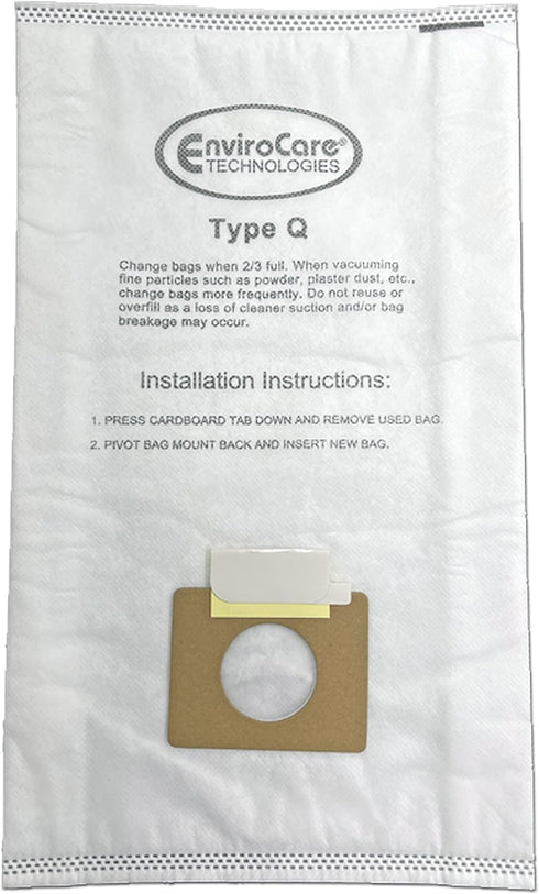 Envirocare Replacement Allergen Vacuum Bags for Kenmore Canister Type C and Q 50555, 50558, 50557 and Panasonic Type C-5 6 pack...