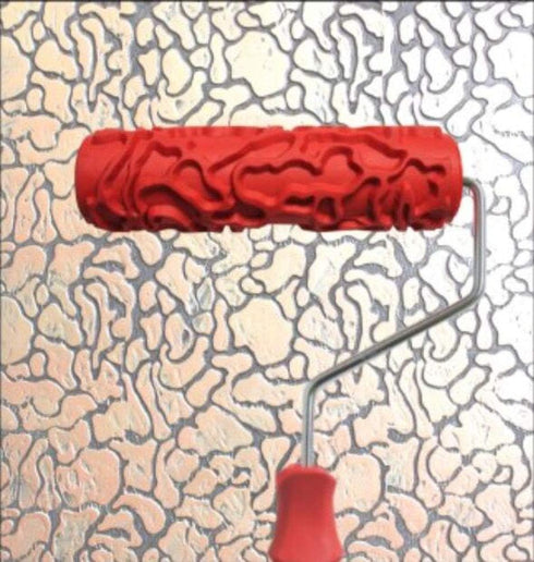 7" DIY Patterned Paint Roller Decorative Rubber Roller Decorative Art Roller Texture Roller with Plastic Handle - More Than 300 Patterns (Pattern ...
