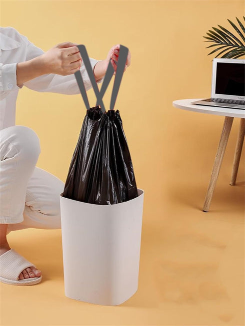75 Count Small Trash Bags 4 Gallon Black Mini Drawstring Garbage Bags Faint Scented Trash Can Liners for Bathroom Kitchen Bedroom Office (75)...