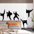 Amaonm Creative Vinyl Sport Taekwondo Wall Decor Player Silhouette Decals - Removable DIY Baby Nursery Bedroom Living Room Home Stickers Murals Ar...