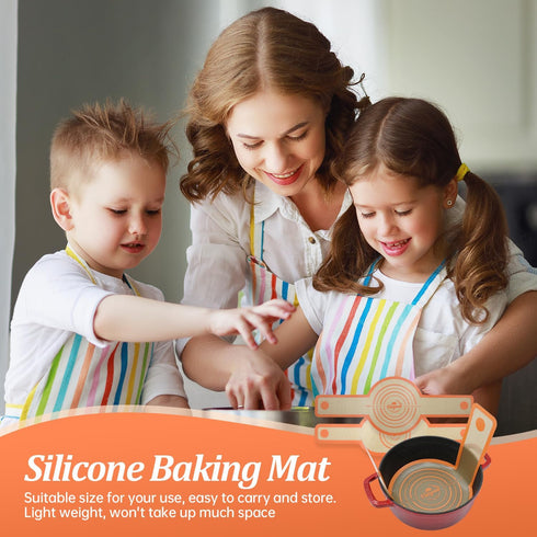2PCS Silicone Bread Sling Oval & Round, Silicone Baking Mat for Dutch Oven Bread Baking Non-stick Bread Sling with Long Handle Sling Reusable Sour...