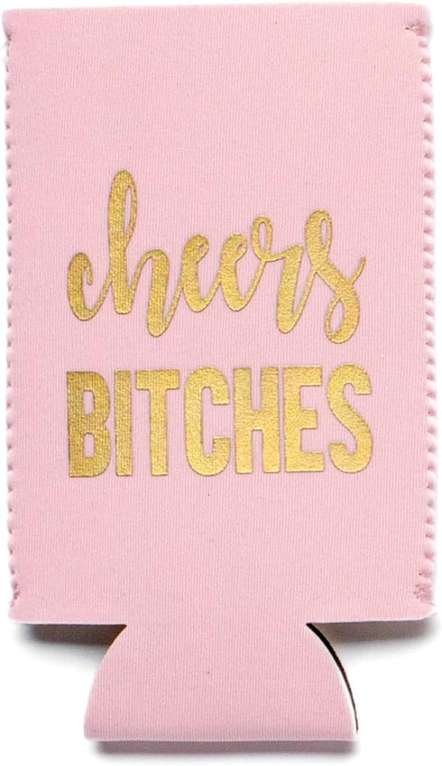 Bachelorette Party Decorations Slim Can Coolers - Bridal Party (Pink Cheers, 6)...