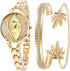 Weicam Women's Diamond Wristwatch Bangle Bracelet Jewelry Set Analog Quartz Wrist Watch for Ladies...