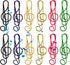 50PCS Music Paper Clips Music Note Paper Clips Cute Metal Musical Treble Clef Paper Clips Musical Notes Clips Fancy Fun Paper Clip Music Bookmark ...