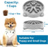 Slow Feeder Dog Bowls Non Slip Puppy Bowl Durable Dog Puzzle Feeder Bloat Stop Dog Food Bowls for Puppy and Small Dogs, BPA Free, 1 Cup, Grey...